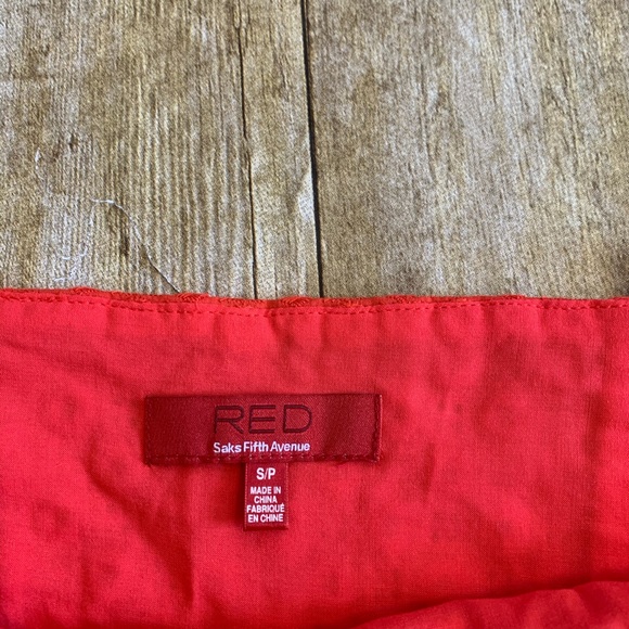 Red by Saks Fifth Avenue tangerine Romper Sz S/P - Picture 5 of 7